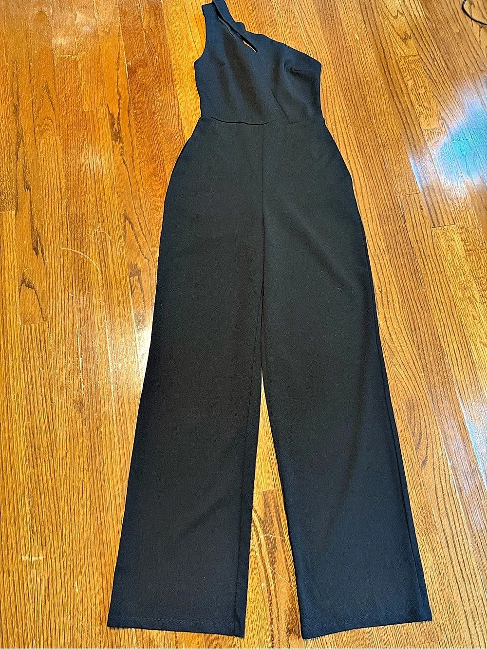 Crystal Sky Black Sleeveless Jumpsuit Size XS Like New